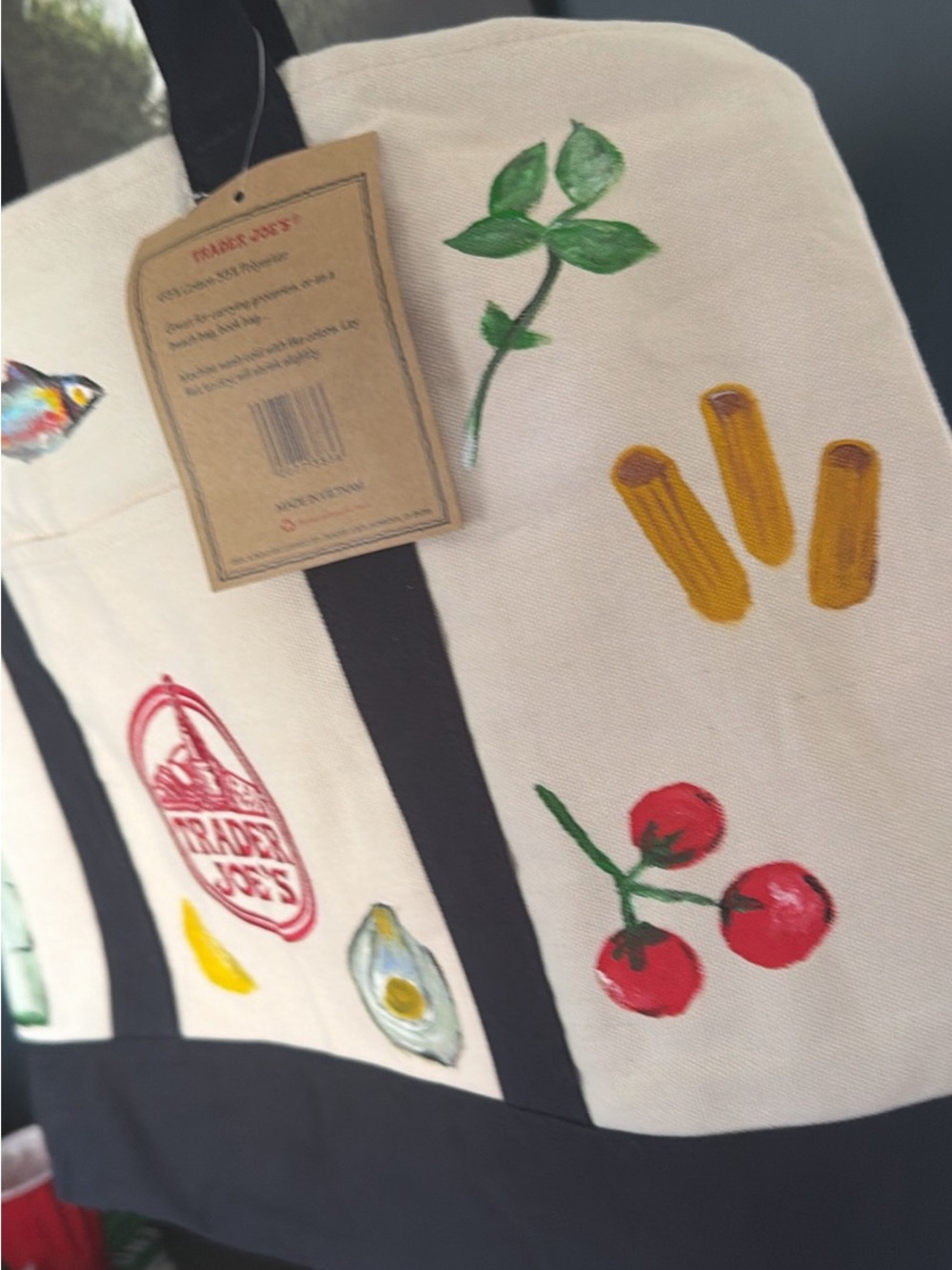Trader Joe Handpainted Tote